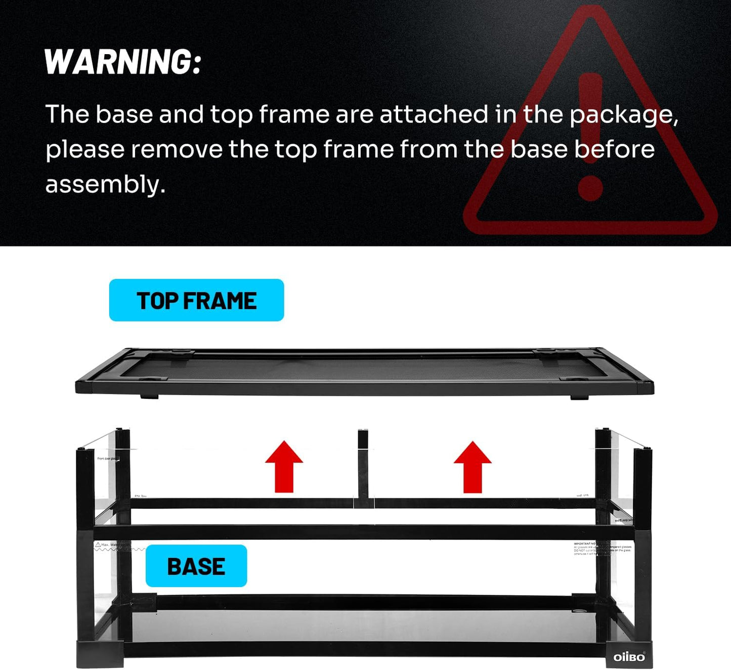 OIIBO 18 Gallon Turtle Tank, 30"×12"×12" Large Aquatic Turtle Tank Aquarium with Drainage System, Deep Leak-Proof Base Easy to Change Water Tortoise Habitat