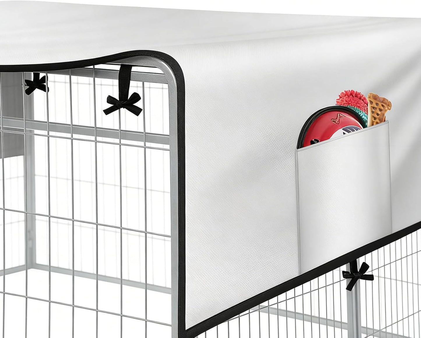 Kennel Cover - 210D Oxford Privacy Enclosure Tarp | Waterproof Large Dog Crate Cover - for Patio Picnic Outdoor Camping Backyard Beach Park Family Gathering