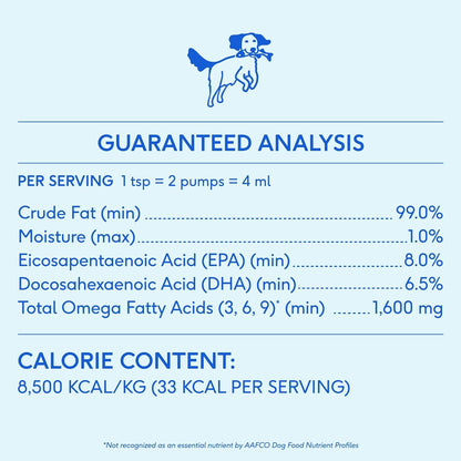 Native Pet The Daily Dog Supplement (90 Scoops) & Salmon Oil for Dogs & Cats (8 Oz.) - 11 in 1 Multivitamin & Pure Omega-3 Fish Oil Supplement for Skin & Coat, Joint, Heart Health & Anti-Inflammatory