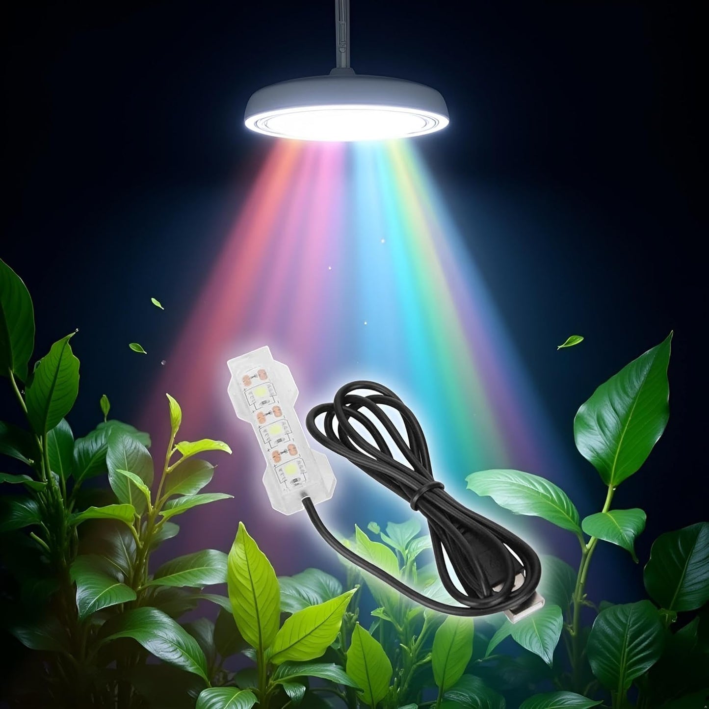 Blue Light Small Aquarium Led Light, Multicolor Led Fish Tank for Freshwater Plants Aquarium Accessories，Fish and Aquatic Pets, Pet Supplies