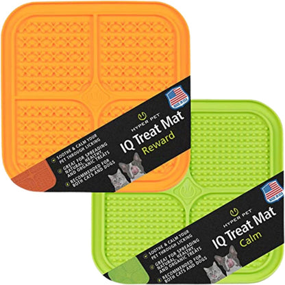 Hyper Pet IQ Treat Lick mat for Dogs, Slow Feeder & Cat Lick mats | Great Alternative to Slow Feeder Dog Bowls & Feeders | Perfect Licking mat, Cat Puzzle & Dog Enrichment Toys