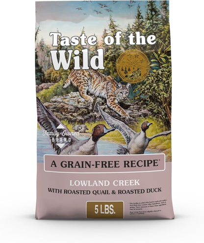 Taste of The Wild High Protein Real Meat Recipes Premium Dry Cat Food with Superfoods and Nutrients Like Probiotics, Vitamins and Antioxidants for Adult Cats and Kittens 5lb (Pack of 1)