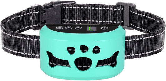 Dog Bark Collar, Anti Bark Collars for Large Medium Small Dogs with 7 Level Sensitivity Adjustable and 4 Stop Barking Modes, Rechargeable Bark Collar No Shock for Dogs with Beep Vibration Shock