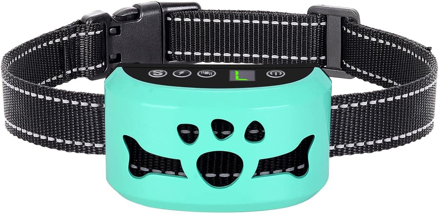 Dog Bark Collar, Anti Bark Collars for Large Medium Small Dogs with 7 Level Sensitivity Adjustable and 4 Stop Barking Modes, Rechargeable Bark Collar No Shock for Dogs with Beep Vibration Shock