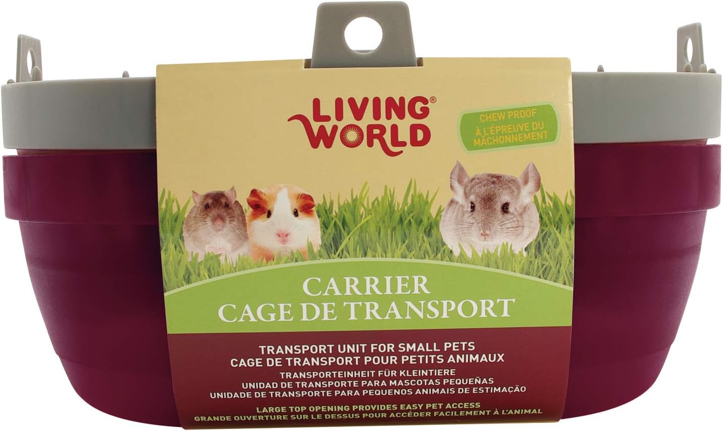 Living World – Pet Carrier for Small Pets, Large