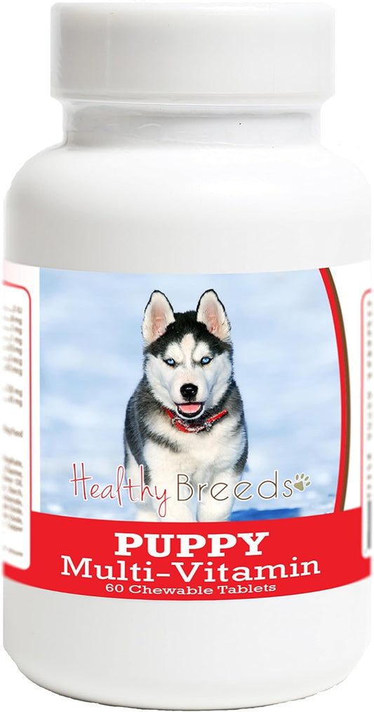 Healthy Breeds Siberian Husky Puppy Dog Multivitamin Tablet 60 Count