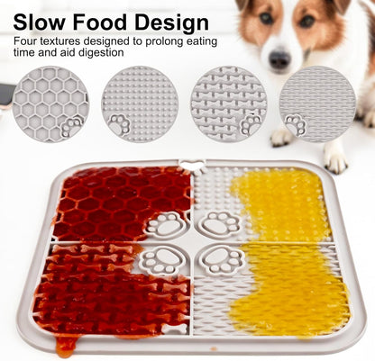 2 Pcs Lick Mat for Dogs Cats, Silicone Pet Food Mats with Suction Cups, Dog Licking Mat, Cat Dog Peanut Butter Lick Pad, Enrichment Pet Food Slow Feeder Mats for Bathing Grooming, with 2 Scrapers