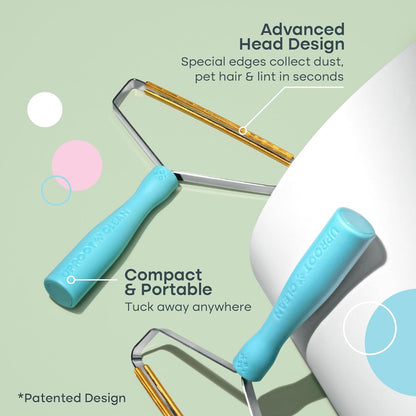 Uproot Clean Uproot Cleaner Pro Pet Hair Removal Tool - Special Dog Hair Remover Multi Fabric Edge and Carpet Rake Cat Fur Remover for Couch, Pet Towers, Rugs, Cat Mats and Trunks & Much More