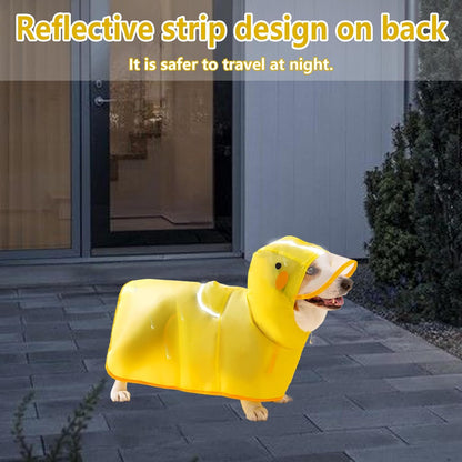 Dog Raincoat,Dog Rain Jacket,Small Dogs Waterproof Coat Medium Pet Puppy Raincoats Umbrella Coats for Doggie Yellow Poncho Jackets Hooded Clothes Gear Impermeable Outfit (Medium)