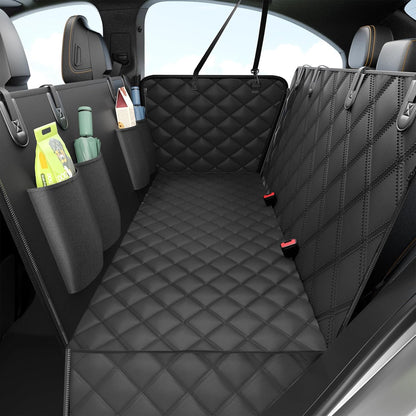 Dog Car Seat Cover for Back Seat,100% Waterproof Scratch Proof Nonslip Seat Cover,600D Heavy Duty Scratch Soft Dog Hammock for Car for Cars Trucks and SUVs