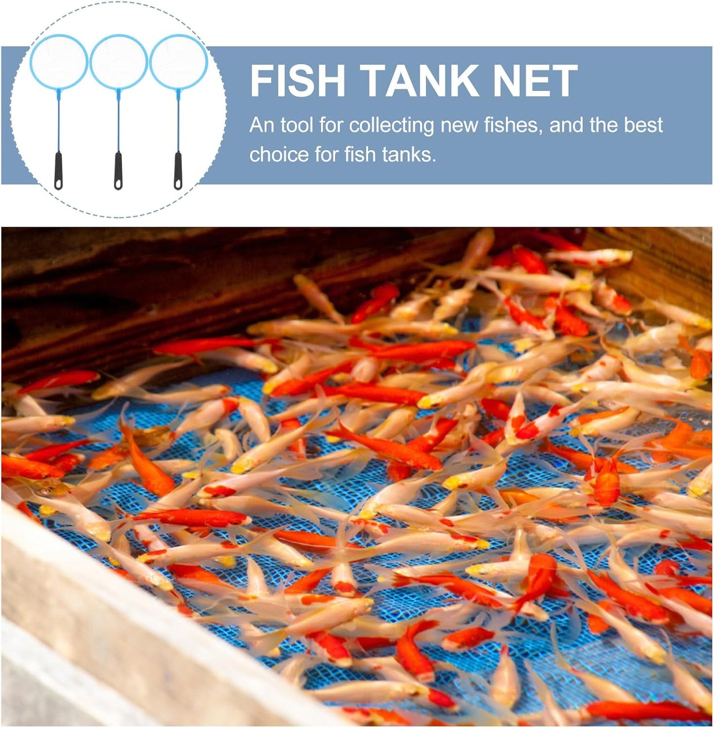 30Pcs Aquarium Fish Net Fine Mesh Fish Landing Net Small Shrimp and Catch for Tank Cleaning and Aquarium Maintenance