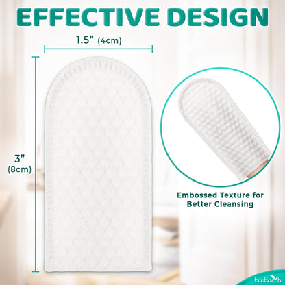 EcoEarth Premium Dog Ear Cleaner Wipes - 50 Pcs - Pet Ear Cleaning Finger Wipes - Pearl-Embossed Texture for Itchy Ear Relief & Infection Protection - Disposable Wipes for Wax & Dirt Removal