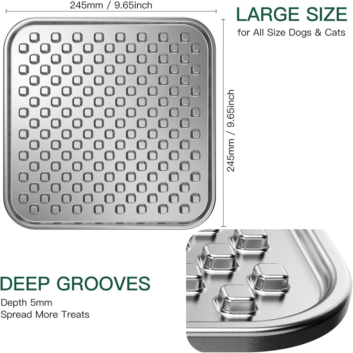 Lick Mat + Water Bowl Set