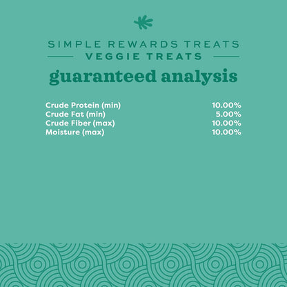 Oxbow Animal Health Simple Rewards Veggie Treats, Carrots & Bell Pepper Guinea Pig & Bunny Treats, Pet Snack for Rabbit & Guinea Pig, Made with Oxbow Hay, Alfalfa for Rabbit, 3 oz Bag