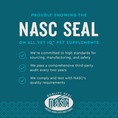 VetIQ Anal Gland Probiotic & Digestion Supplement, Hickory Smoke Flavored Pumpkin Fiber Soft Chew, 60 Count