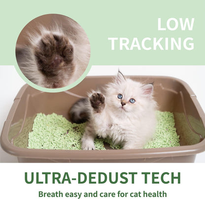 Tofu Cat Litter, Lightweight Natural Clumping Cat Litter Odor Control 99.9% Dust-Free, Flushable Low Tracking, 11 LB Total, Pack of 2
