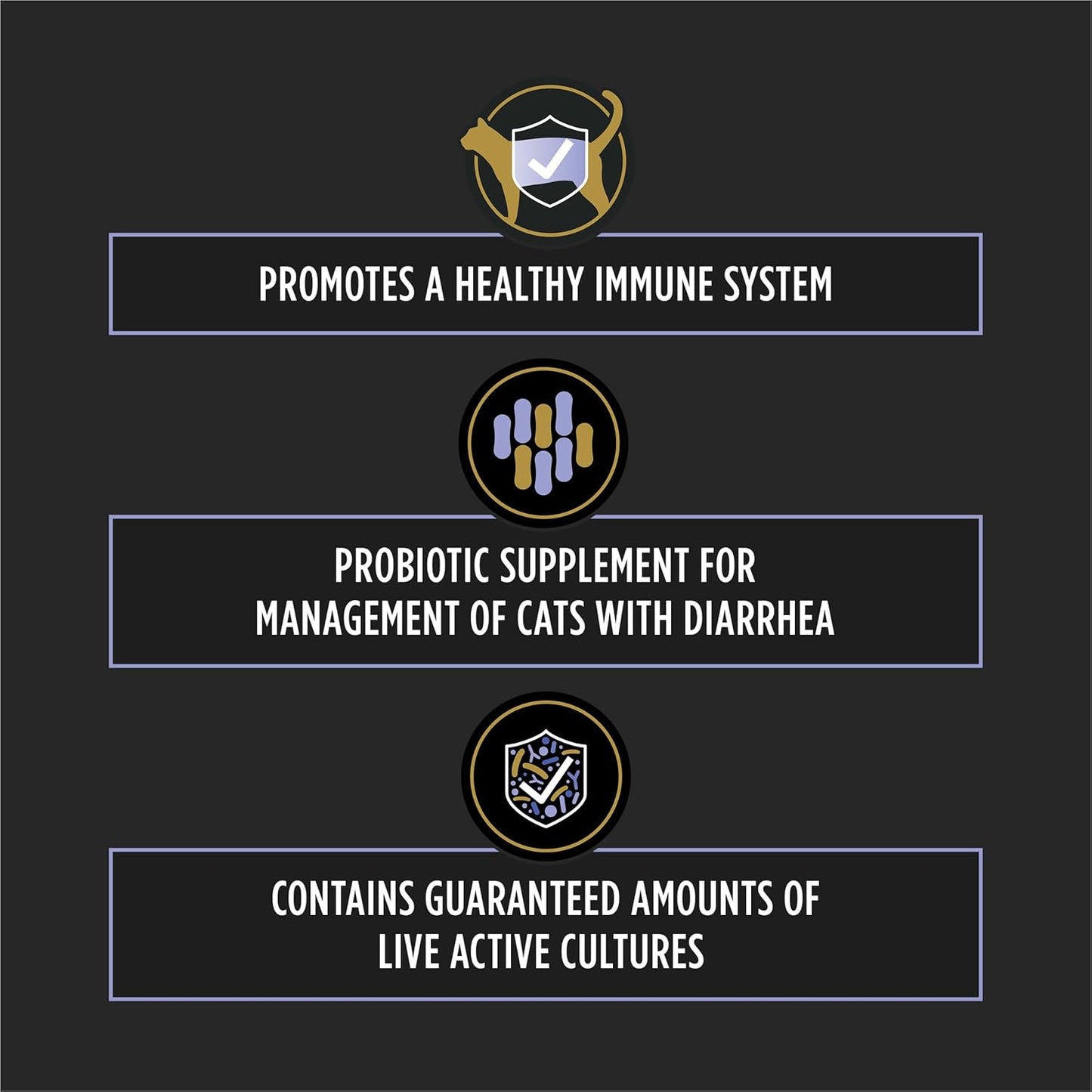 Purina Pro Plan Veterinary Supplements FortiFlora Probiotics for Cats for Digestive Gut Health and Diarrhea - 30 ct. Box