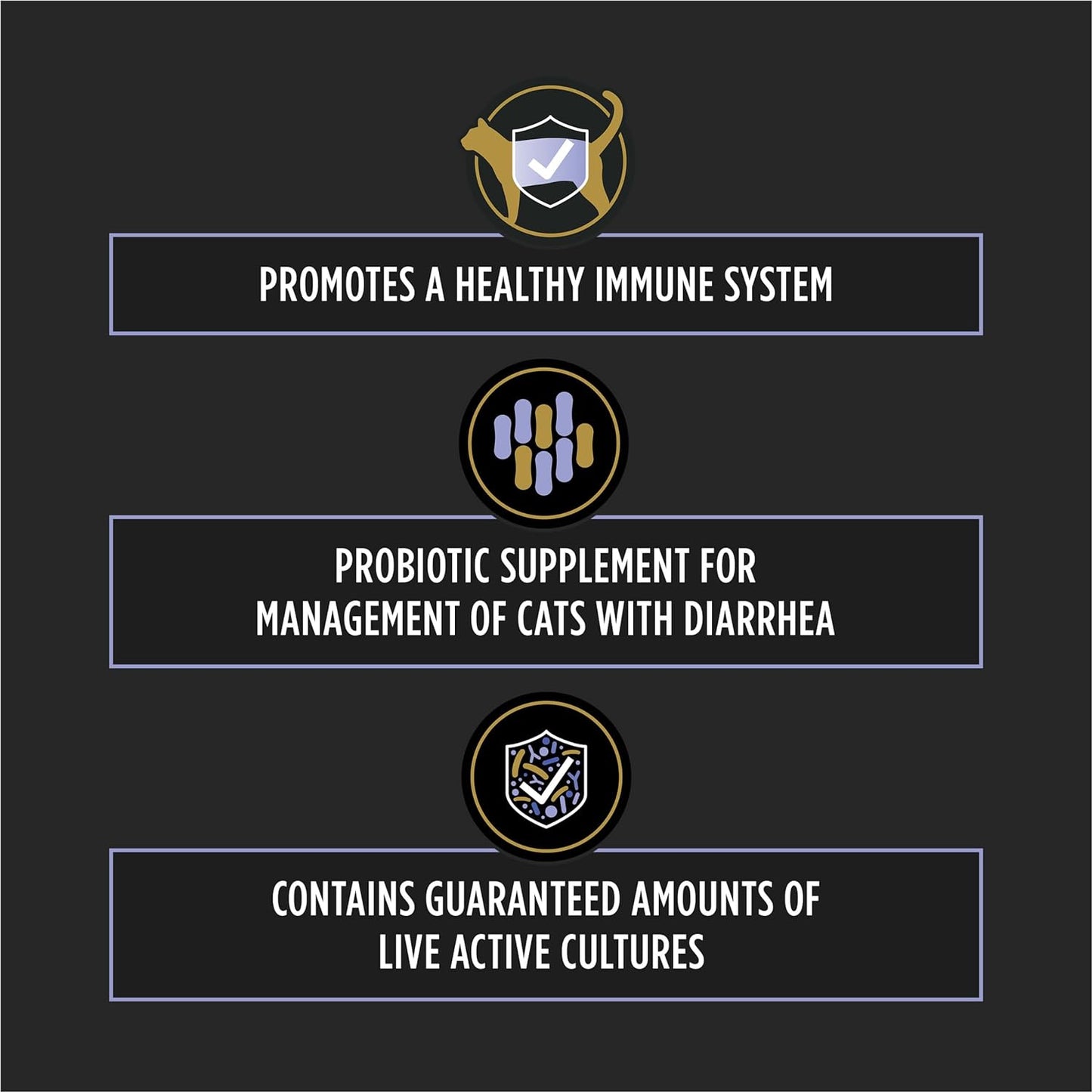 Purina Pro Plan Veterinary Supplements FortiFlora Probiotics for Cats for Digestive Gut Health and Diarrhea - 30 ct. Box