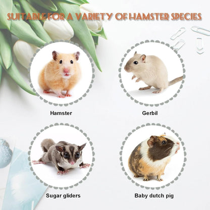 Wood Hamster Toys, Seesaw, Bridge and Hideout for Dwarf Gerbil Mouse Mice Rat Small Animals(Only for Small Hamster)