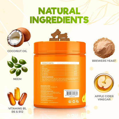 ZENO Flea and Tick Prevention Chewables for Dogs - 150 Chews - Flea & Tick Control - Duck Flavor - US-Made