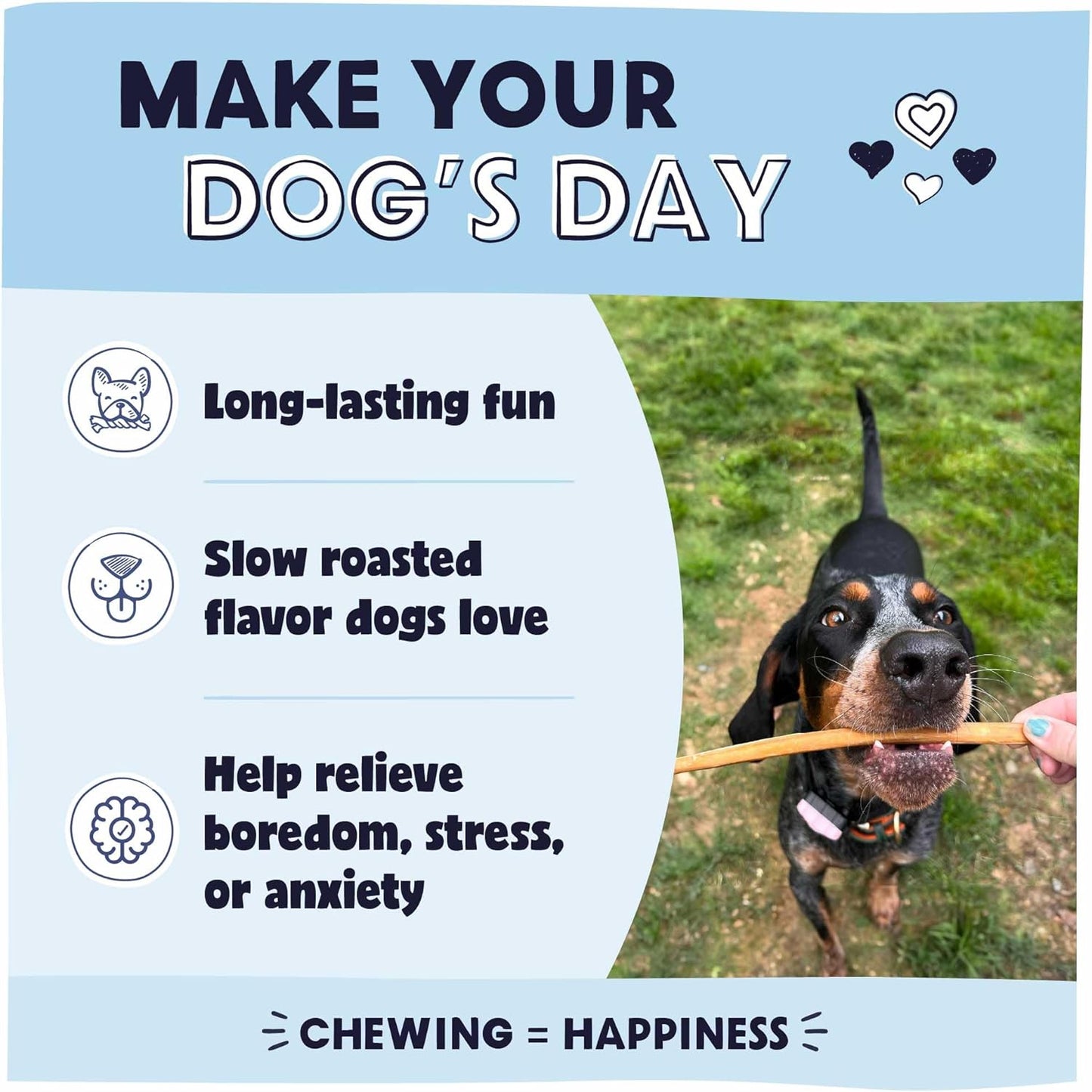 Pawstruck Bully Sticks & Roasted Collagen Sticks Value Bundle for Large Dogs - Single Ingredient Rawhide Alternative Made with 100% Beef