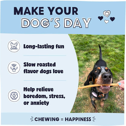 Pawstruck Bully Sticks & Roasted Collagen Sticks Value Bundle for Large Dogs - Single Ingredient Rawhide Alternative Made with 100% Beef