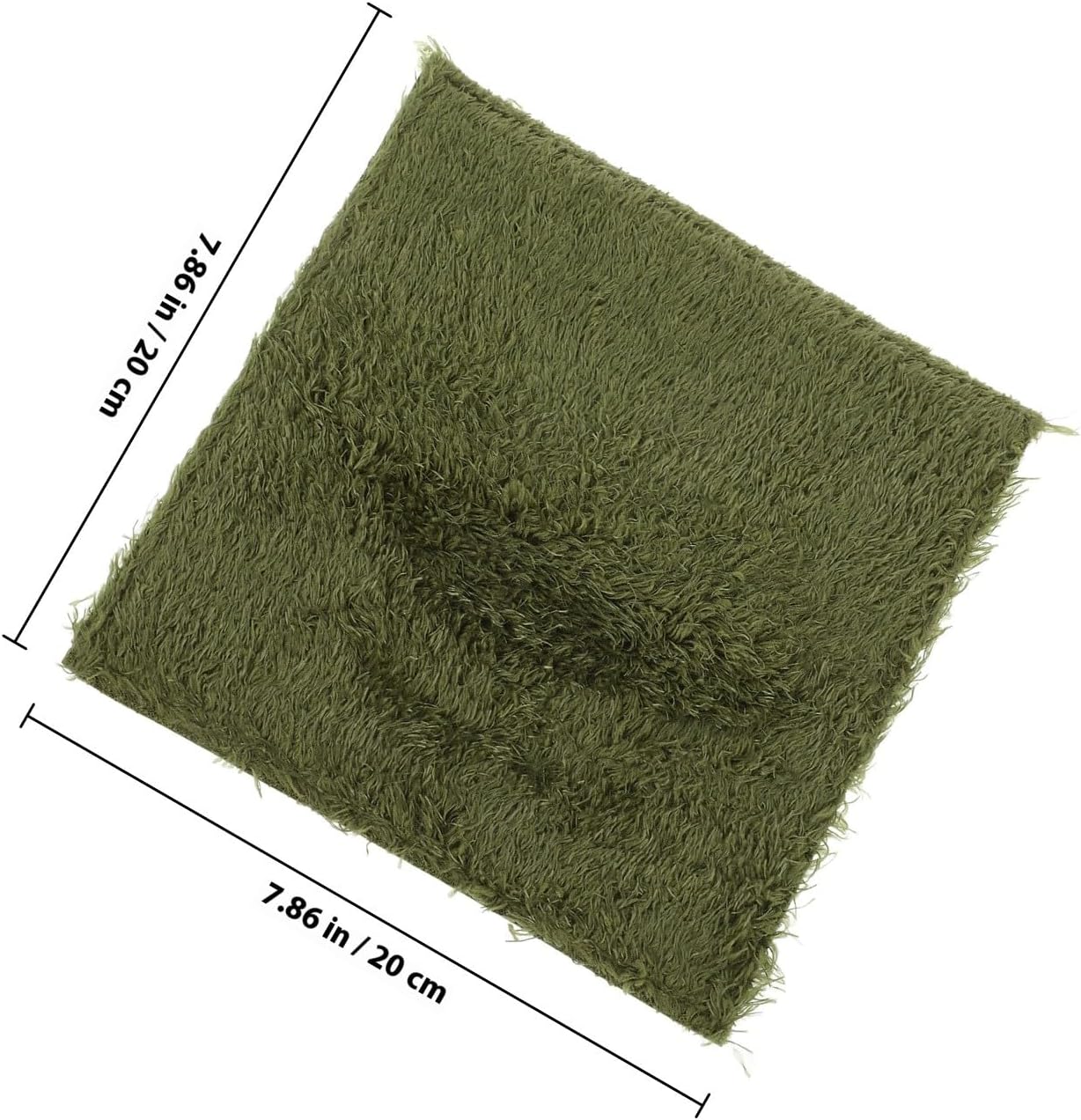 Reptile Carpet Mat and Substrate Liner, Moisture Retaining Moss Carpet 20X20Cm, Decorative Terrarium Bedding for Lizards, Turtles, Frogs, and Amphibians