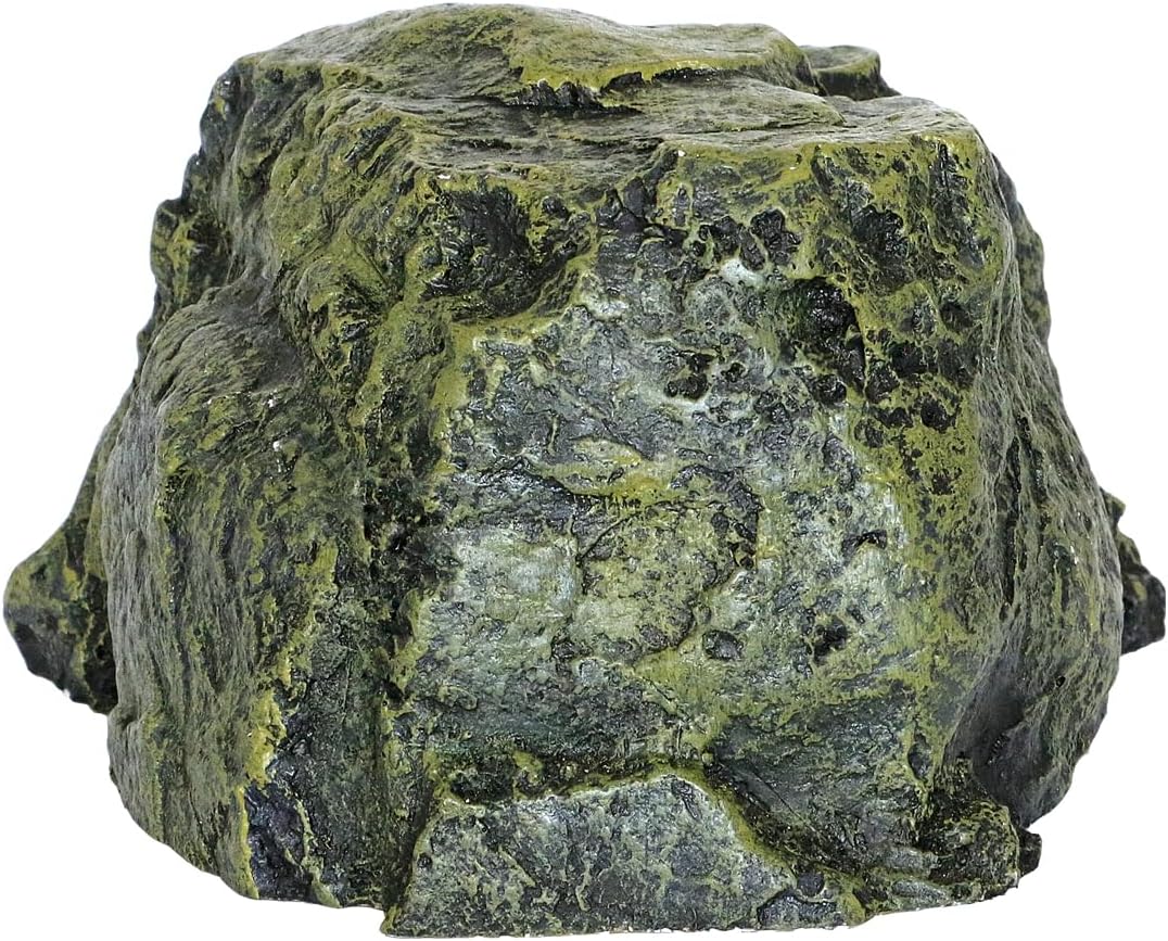 Rock Hide Cave for Reptiles, Amphibians Rock Den - Terrarium & Aquarium Decor, Great for Bearded Dragons,Lizards,Snakes,Turtles,Geckos,Frogs,Small Animals - Large Size