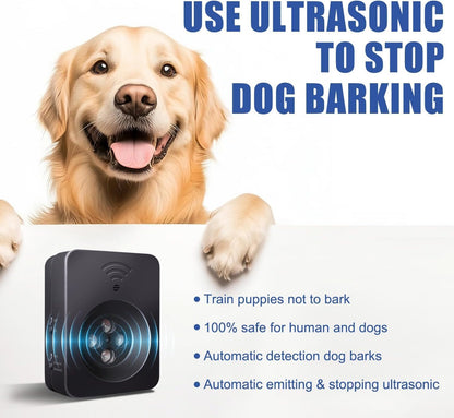 Anti Barking Devices, Ultrasonic Dog Bark Deterrent Devices, Dog Barking Deterrent Devices, Dog Barking Stopper, Anti Barking Device for Dogs Long Range 50ft, Bark Box Indoor Outdoor for Dogs Training