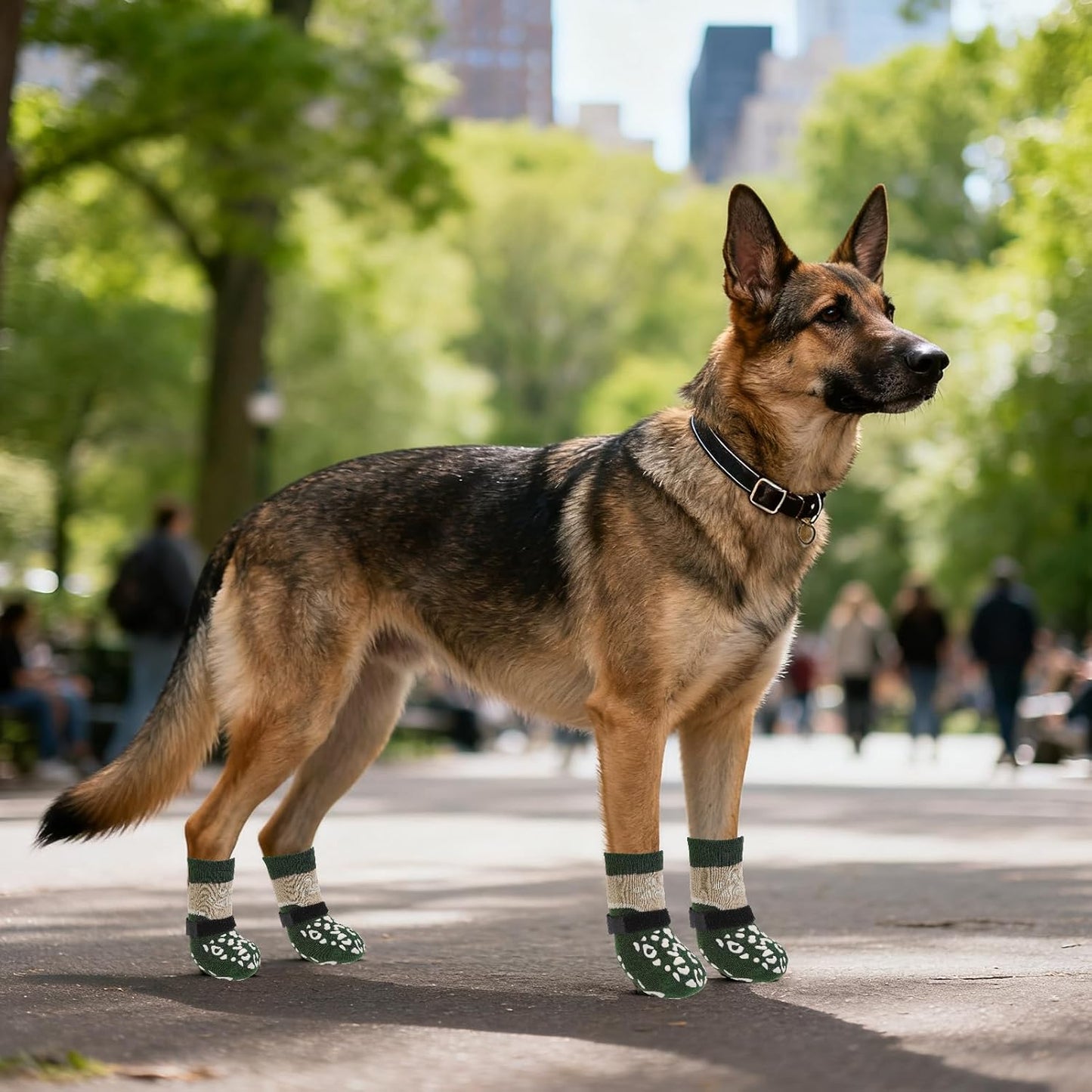 KOOLTAIL Dog Socks for Hot/Cold Pavement to Prevent Licking Paws for Hardwood Floors,Anti Slip,Pet Boots&Paw Protector with Grippers,Puppy Shoes Booties for Small Medium Large Senior Dogs