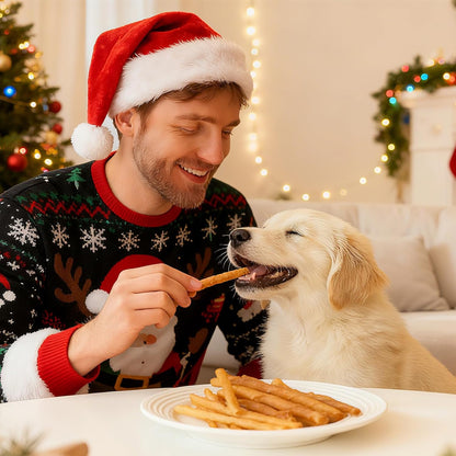 Natural Rawhide Chews for Dogs - 60 Count of 5-Inch Rolls | Long-Lasting Dog Chews Stick for Small, Medium & Large Dogs | Digestible Chew Toys for Chewers, Puppy Teething & Dental Health