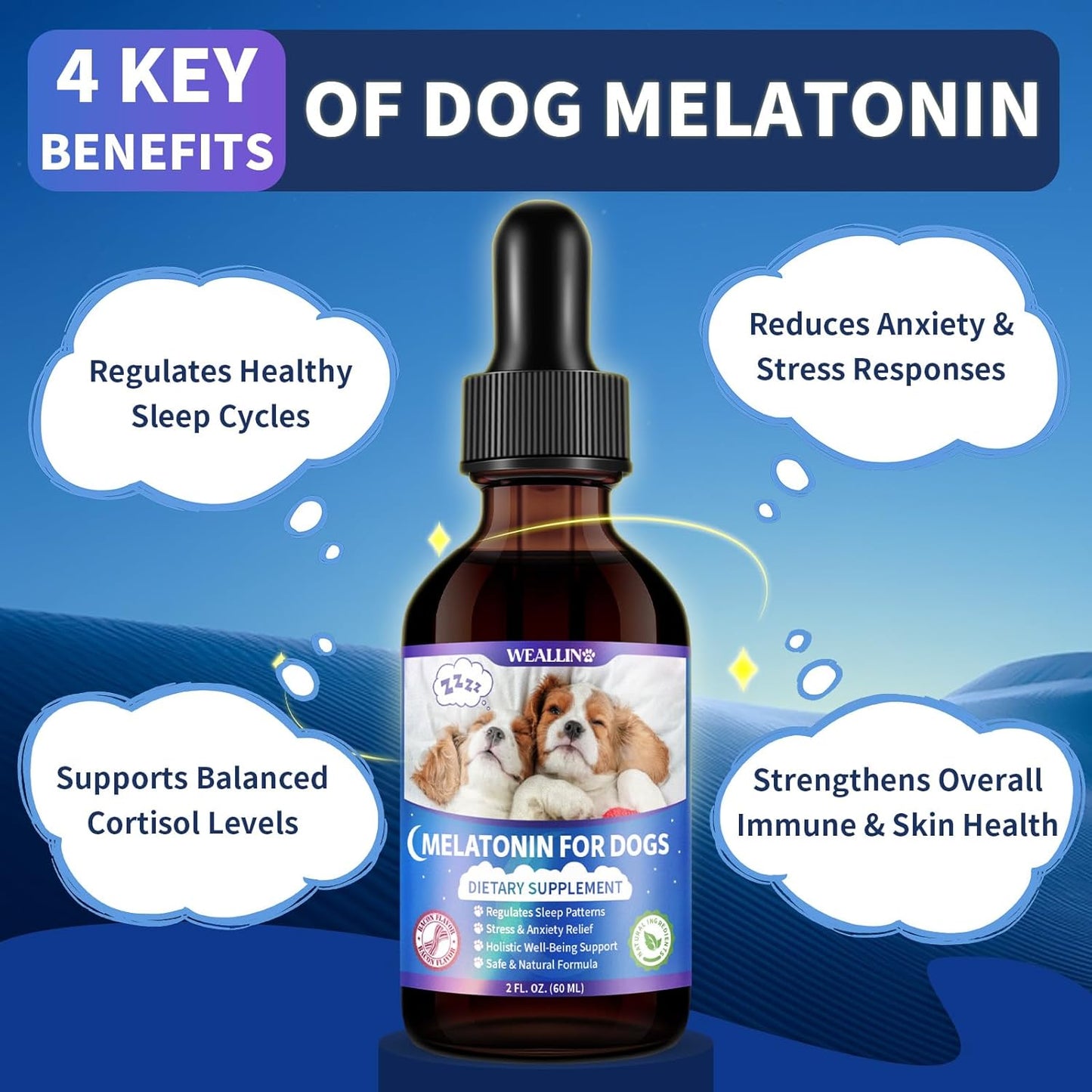 Dog Probiotic Chews + Melatonin Drops Bundle – Digestive & Sleep Support for Dogs | Promotes Gut Health, Calmness & Restful Nights