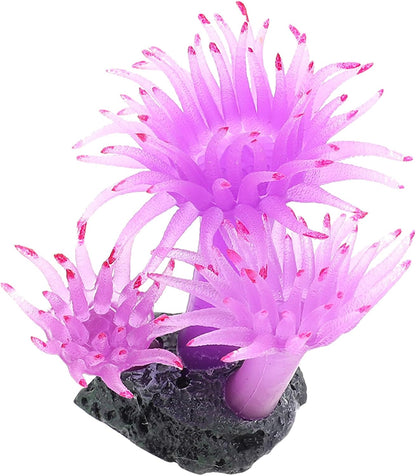 BESTonZON Artificial Coral Fish Tank Plant Ornament Plastic Aquarium Landscape Decor Red Simulation Coral for Fish Tank Decoration