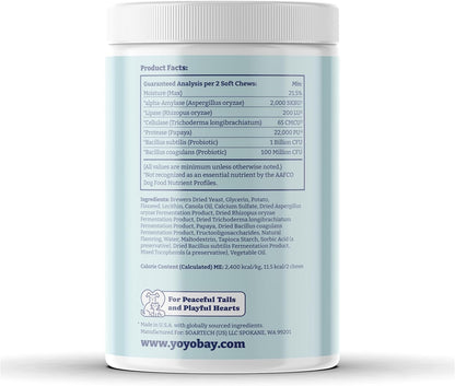 Probiotics for Dogs, Dog Probiotics and Digestive Enzymes, Pre & Probiotic Over 1 Billion CFUs, for Gut Health and Digestive Health, Yeast Balance, Immune Support, 90 Soft Chews