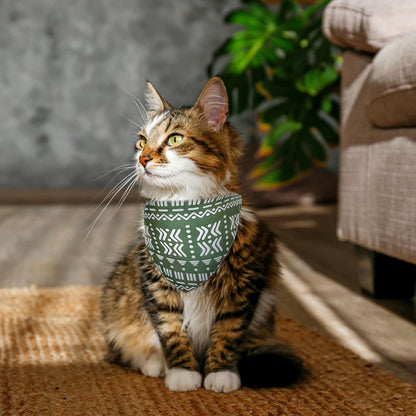 Whaline 4 Pieces Boho Pet Bandanas Rainbow Dog Scarf Washable Yellow Green Red Pet Neckerchief Triangle Dog Bibs Assortment Puppy Kerchief Accessories for Pet Costume Supply