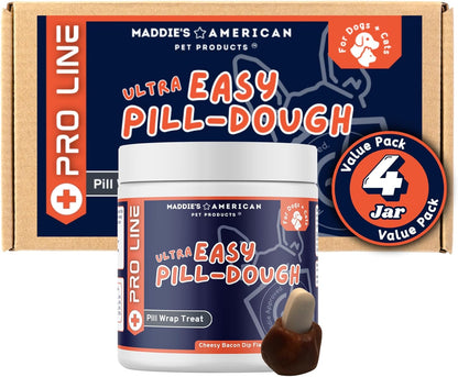 Ultra Easy Pill-Dough Treat Paste Wrap for Dogs & Cats - Forms a Custom Pocket to Hide Pet Medications - Pro Line