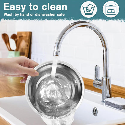 3-in-1 Slow Feeder Dog Bowl Set, Pick Any Color with Non-Slip Mat & Stainless Steel Bowls to Slow Eating for Dogs & Cats(Orange).