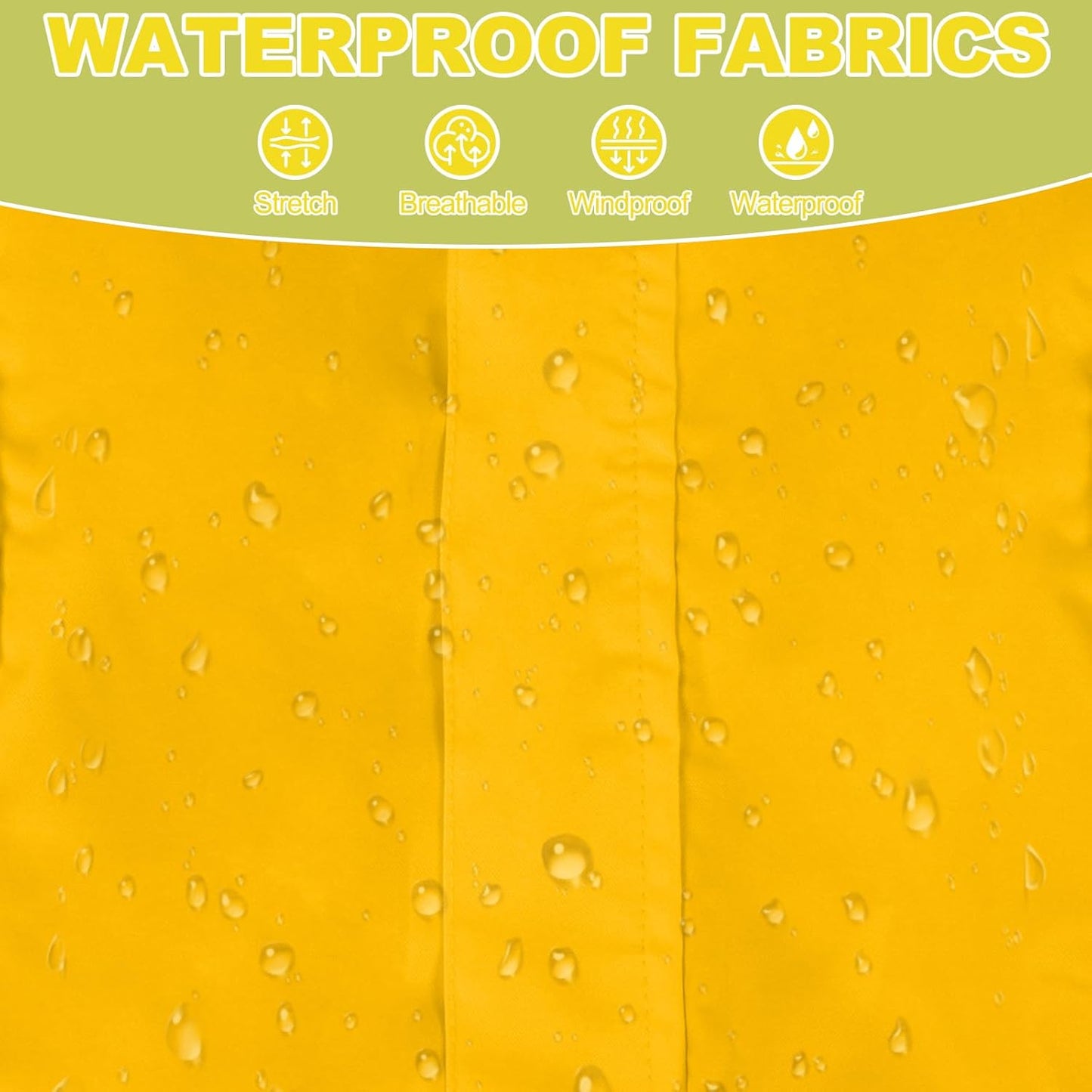 Dog Raincoat, Waterproof Dog Rain Jacket with Removable Hood，Adjustable 4 Legs Pet Poncho with Leash Hole，Reflective Stripe Hooded Snowproof Windproof Clothes for Small to 3X-Large Dogs, XL