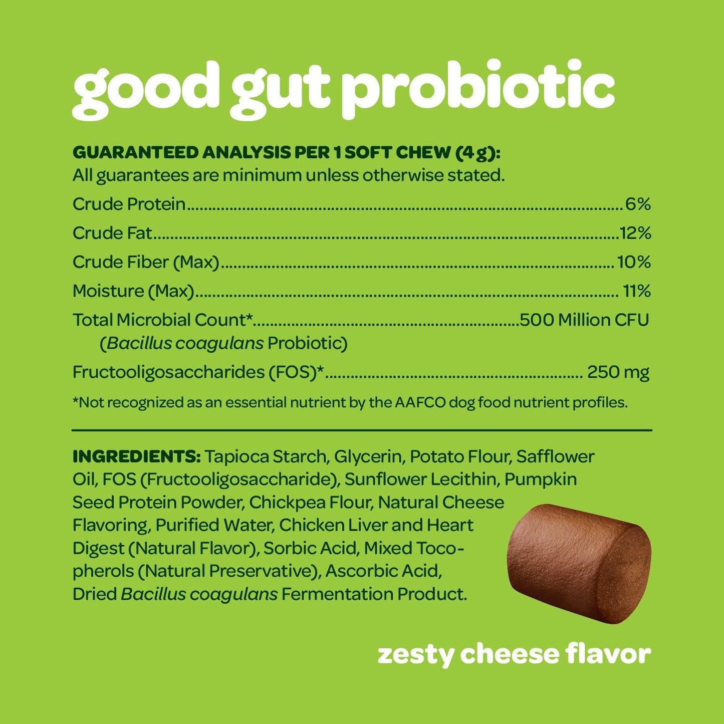 Probiotic Chews for Dogs Gut Health | Tasty Pre and Probiotics for Dogs Digestive Health with Pumpkin Dog Probiotics and Digestive Enzymes | NASC Certified & Made in The USA | 60 Chews