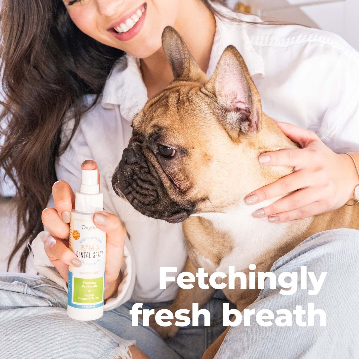 Oxyfresh Advanced Cat & Dog Breath Spray – Instant Pet Breath Freshener: Easy No Brushing Teeth Cleaning Solution – Fight Plaque, Keep Teeth & Gums Healthy
