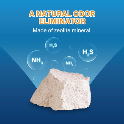 Honey Care All-Absorb Cat Litter Pellets, Zeolite, Long-Lasting Odor Control Non-climping Litter, 14 Lbs Pack