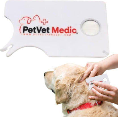 Pet Vet Tick Remover Card Wallet Sized (3 Pack) – Tick Removal Tool – Pet & Human Dog Tick Control - Safe, Pain-Free, Reliable, & Complete Removal of Big and Small Ticks – Dog Accessories