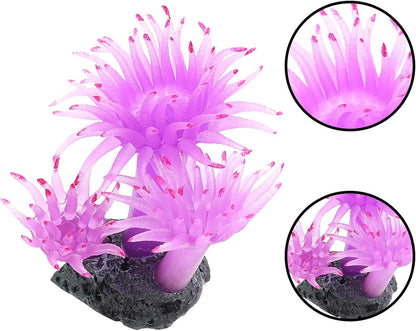 Artificial Plastic Coral Plant Aquarium Ornament Simulation Aquarium Decor Red Plastic Fish Tank Decoration for Home and Office Fish Tanks