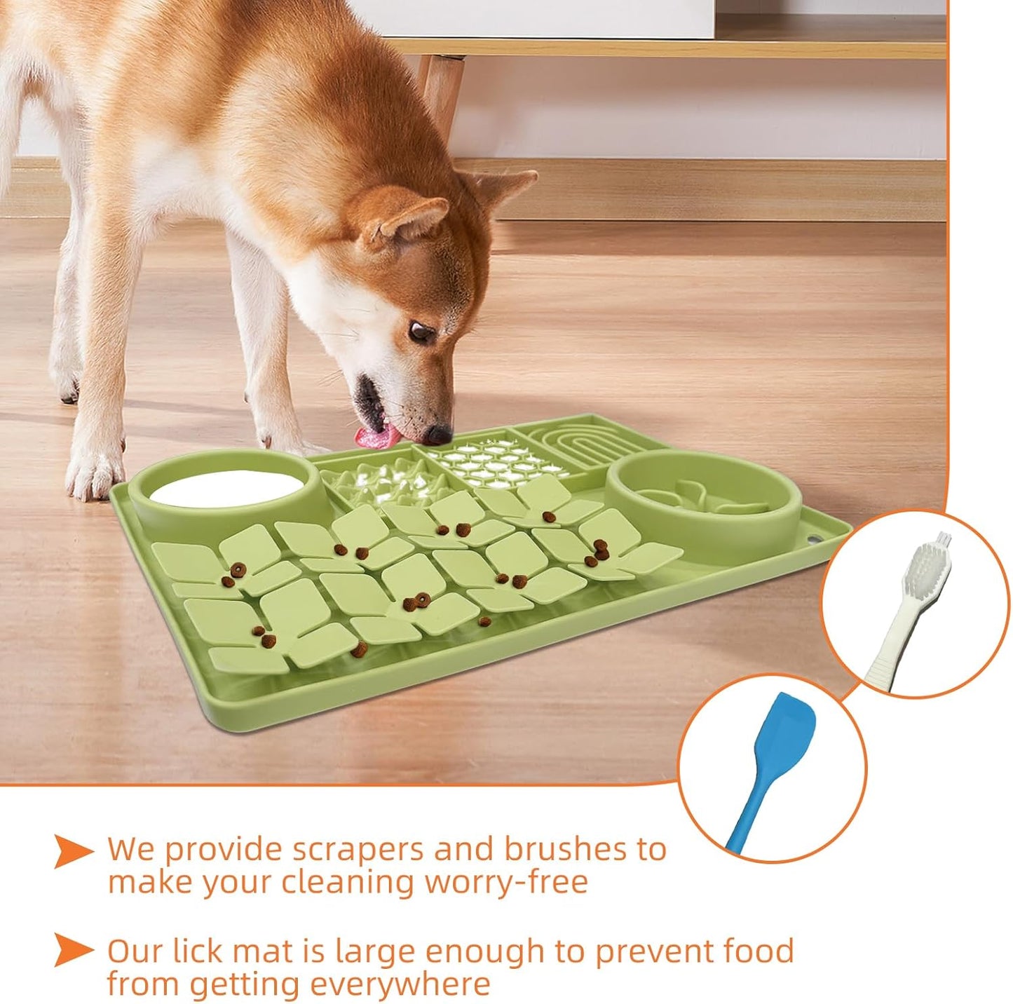 SmartTail Lick Mat for Dogs and Pet Hair Removal Glove