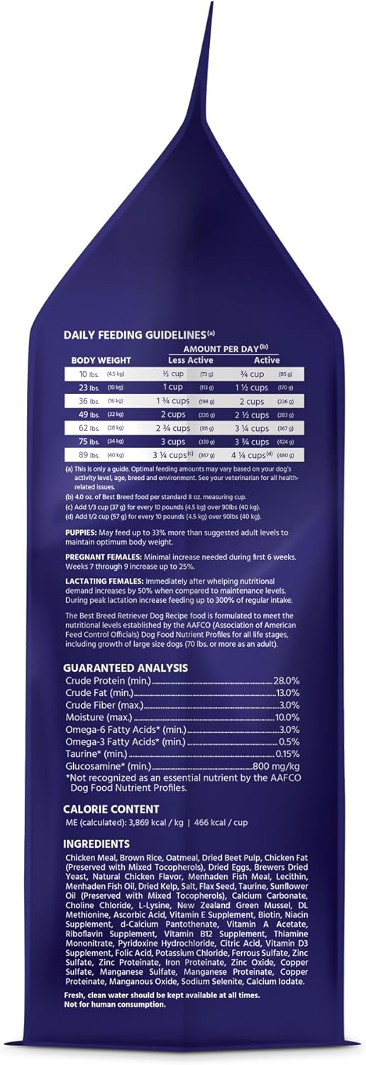 Best Breed Dr. Gary's Retriever Dog Recipe Made in USA [Natural Dry Dog Food] - 4lbs. (Pack of 2)