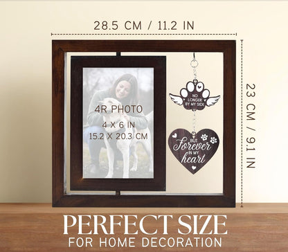 InnoBeta Dog Memorial Gifts for Loss of Dog, Pet Picture Frame, 4x6, No Longer By My Side, Tabletop