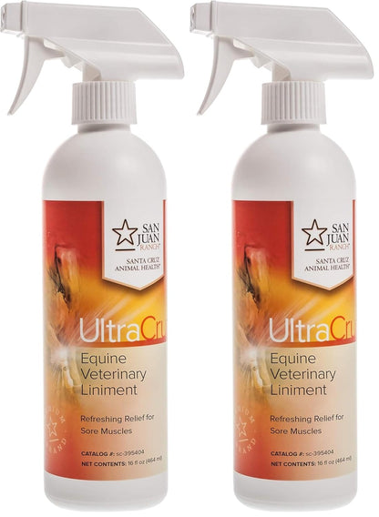 UltraCruz Veterinary Liniment Spray for Horses, 16 oz,sc-395404 (Pack of 2)