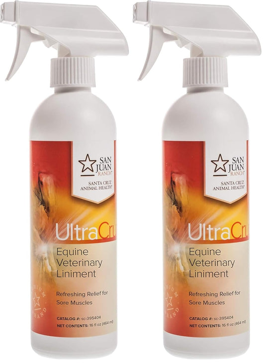 UltraCruz Veterinary Liniment Spray for Horses, 16 oz,sc-395404 (Pack of 2)