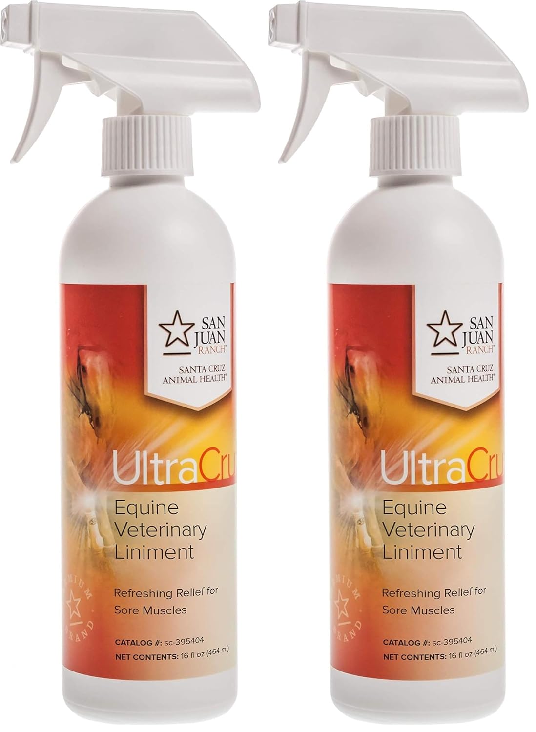 UltraCruz Veterinary Liniment Spray for Horses, 16 oz,sc-395404 (Pack of 2)