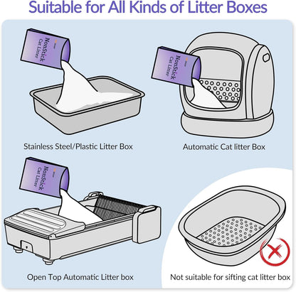 Non-Stick Ultra Clumping Cat Litter, Dust-Free Unscented Kitty Litter, Made of Pet Friendly Natural Cassava with Odor Control, Last Twice as Long as Clay Litter, 9 lbs (7.5 Liters) X 1 Pack